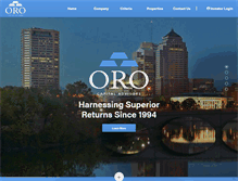 Tablet Screenshot of orocap.com